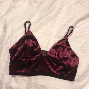velvet bralette